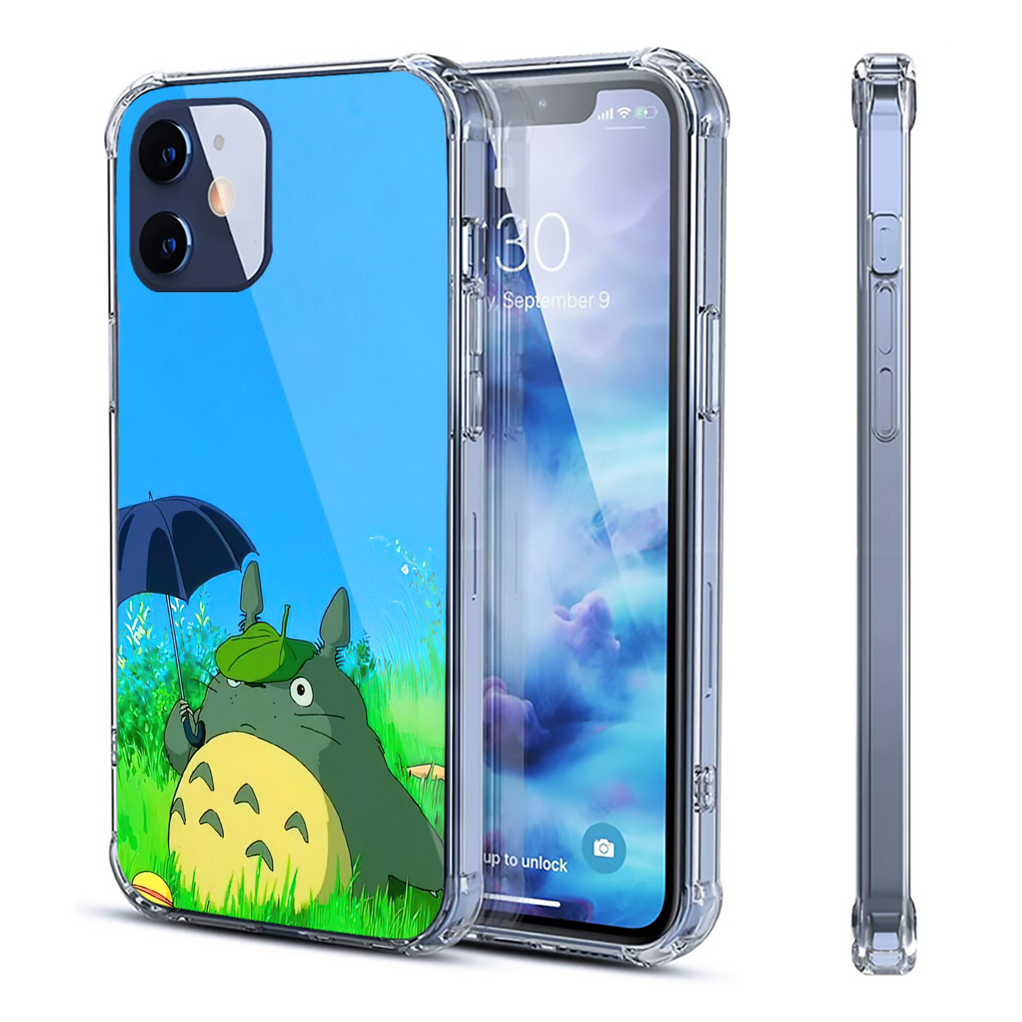 （画像用） となりのトトロ 草壁メイ 草壁サツキ My Neighbor Totoro Satsuki Kusakabe Mei Kusakabe 【iPhone 12シリーズ対応】透明スマホケース（クリアソフトケース）